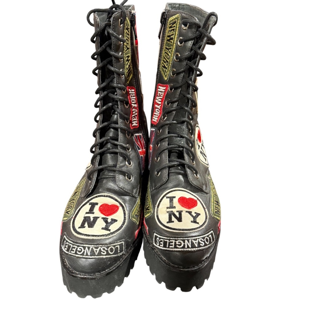 Jeffrey Campbell I LOVE NY Combat Boots  Size 8